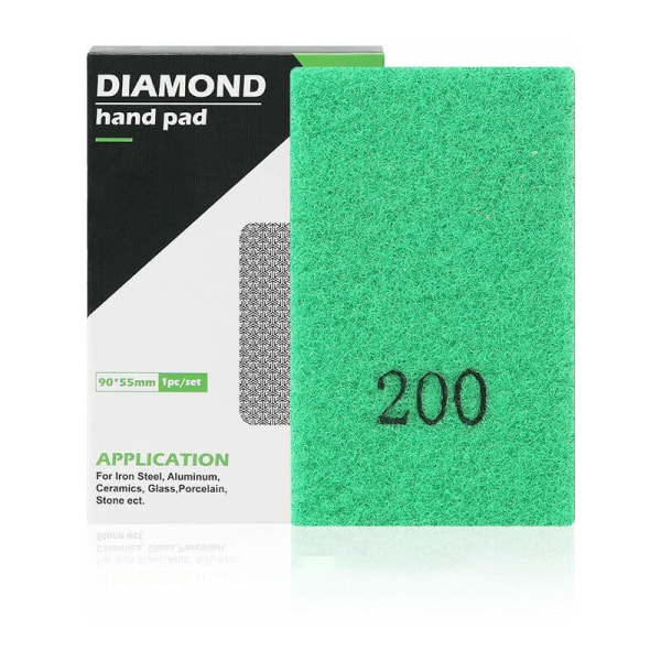 Diamant håndslibeblok, poleringshåndpuder til polering af sten, glas, fliser, beton, granit, marmor, 2063-200