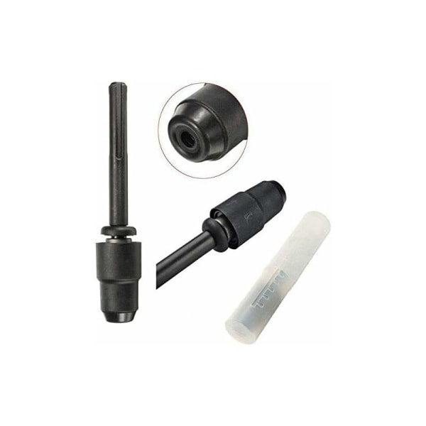 C45025 - SDS-Max til SDS-Plus konverteradapter med chuck - Sockelspidsforbindelse til boremaskine/hammer - Mejsel/skov/bor - i CR-V stål