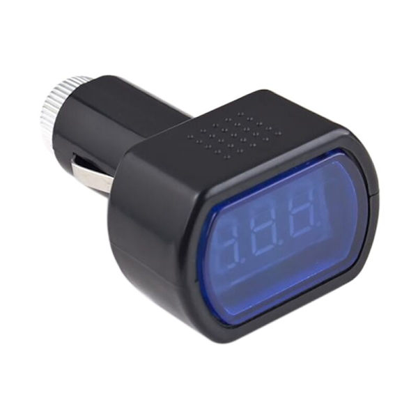 Mini bilopladningsvoltmeter / Digitalt display spændingsdetektorbatterimonitor