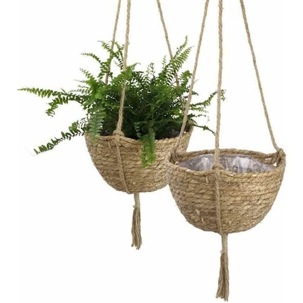 Utendørs hengende blomsterpotter Innendørs planter Hengekurv Blomsterpotte