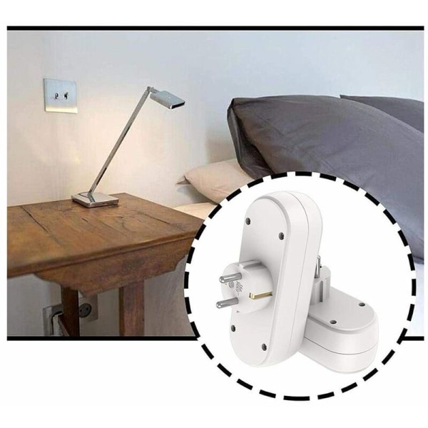 Surface Power Strip 3500W Trådløs stikkontakt Hvit Surface Power Strip Smart Triple Power Strip -