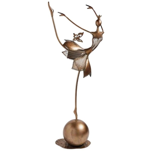 Dansende skulptur Abstrakt harpiksstatue Moderne kunst håndverk Yndefulle dansebevegelser Samleobjekt Figur Ornamenter TV A