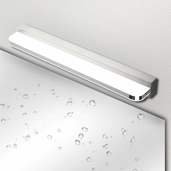 Badeværelsesspejl Lys LED Spejllys 9W 600LM Led Spejllys Vægspejl Badeværelse Kold Hvid 6000K Rustfrit Stål LED Spejllys 42 HIASDFLS