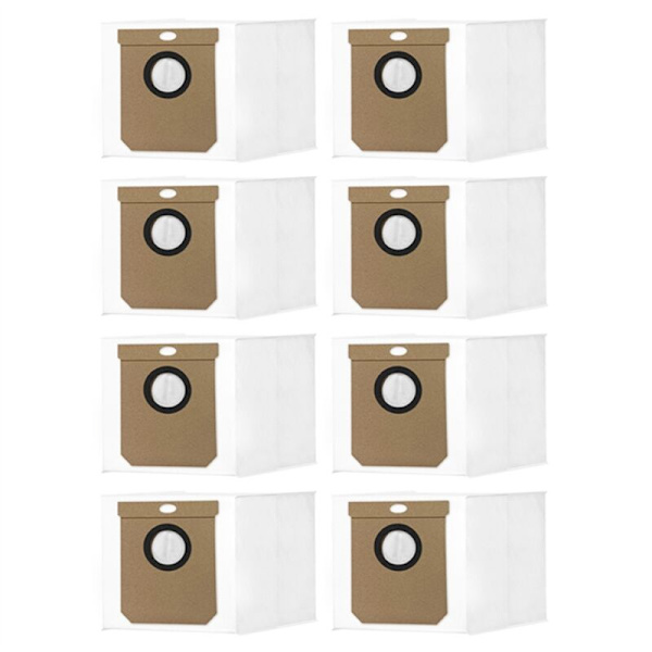 8 st Dammsugarpåsar för 1090/8090 Ultra/10000/9090 AI/7490/ L50/L60 / Alpha 3Pro Robotdammsugare Reservdel