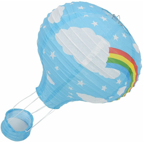 12 tommer varmluftballon lampeskærm papir lanterne bryllup fest dekoration loftlampe, regnbue