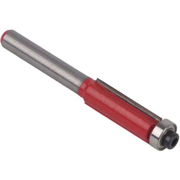 Flush Trim Router Bit, 1/4 3/8 10mm Flush Straight Trim Bit 1/4 Shank 2 Flutes Toppkulelager, Bearing Flush Trim Bit