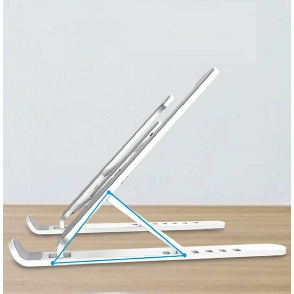 Bærbar computer stand skrivebordscomputer riser stand foldbar bærbar stand (Pink)