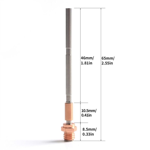 For Prusa MK4 Hals Hotend Kit Kobber Titan Legering 3D Printer Del Til Tilbehør