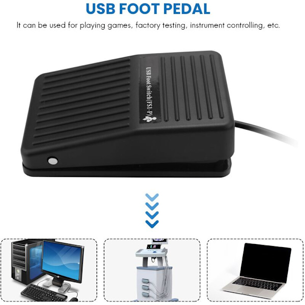 USB PC-tangentbordsfotpedal