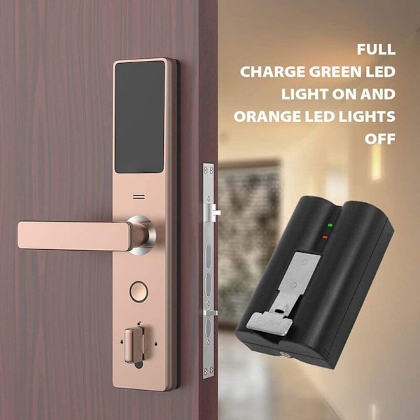 Dørklokke Ring Batteri, 3.65V 6040mAh Li-ion Batteri til SM002 Batteri Ring Kompatibel med Videodørklokke Cam 8AB1S7-0EN0