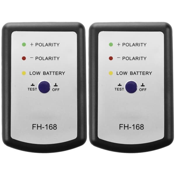 2X Sort Højttaler Polaritetstester PH Fasemåler til Bil Auto