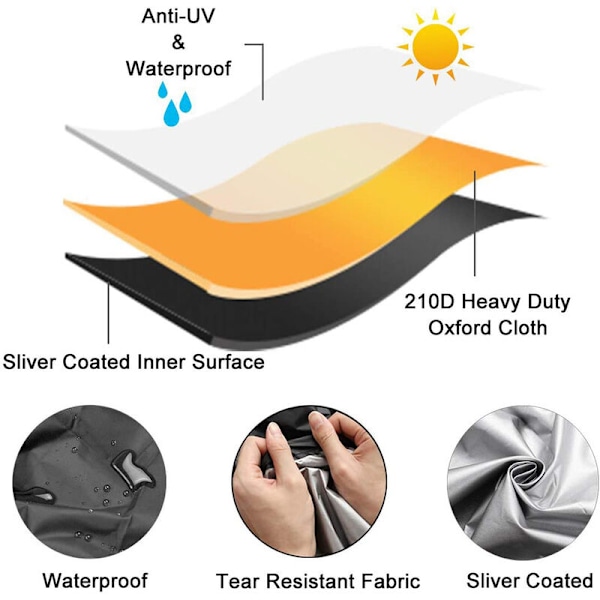 Elektrisk Rollestol Beskyttelsesdækning, Vandafvisende Opbevaringsbeskyttelse til Manuel Rollestol, Udendørs Støv- og Regnbeskyttelse 100x75x100cm (Sølv)