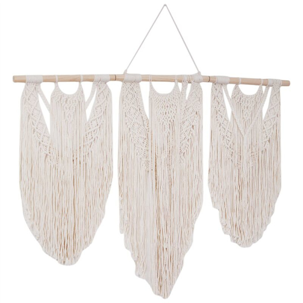 Käsin kudottu makrame-seinävaate Boho-puuvillaköyden Boho-tapetti Koti-sisustus