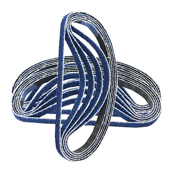 Zirkonium Korund Slibebånd, 457×13mm, Slibe Metal, Træ, Rustfjernelse - Pakke med 12 Slibebånd (P 80)