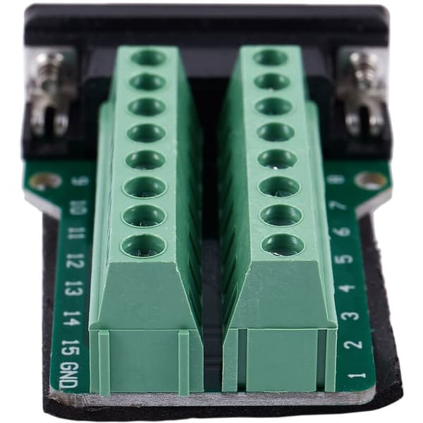 DB15, VGA D-SUB 15-pin terminaladapter PCB breakout-kort
