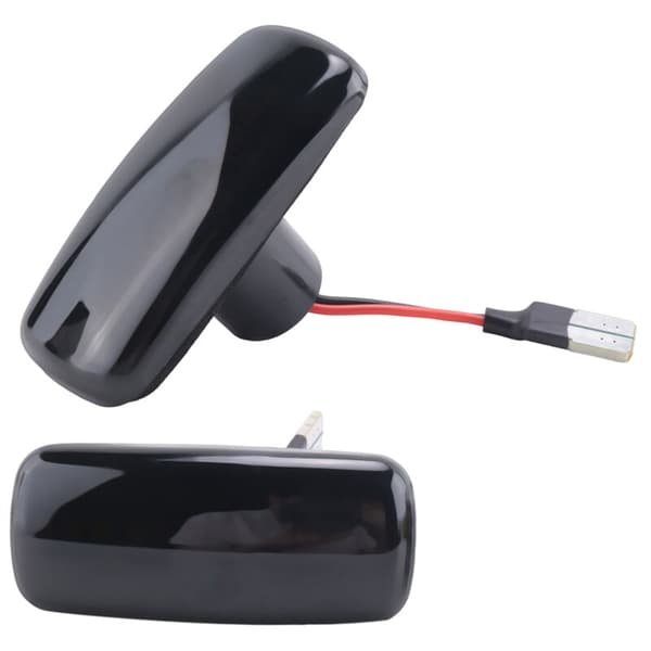 Til 200 300C Sebring Caliber Nitro Compass Bil LED Side Marker Lys Blinklys Sort