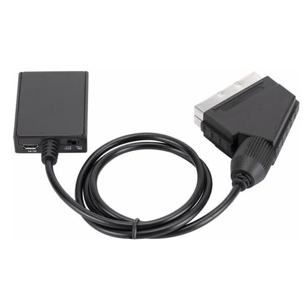 HDMI til SCART-konverter 1080p HD lyd- og videoadapter for HDMI til SCART Sky Box Stb