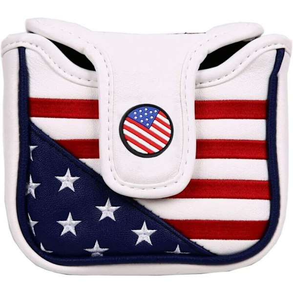 Läder golfklubbsöverdrag, American Stars golfklubbsöverdrag för klubbskydd, golfputteröverdrag lämplig för de flesta järn