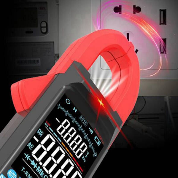 Tangamperemeter DC/AC spænding digital tangamperemeter 6000 tæller 400A multimeter farveskærm spændingstester FS8330Pro