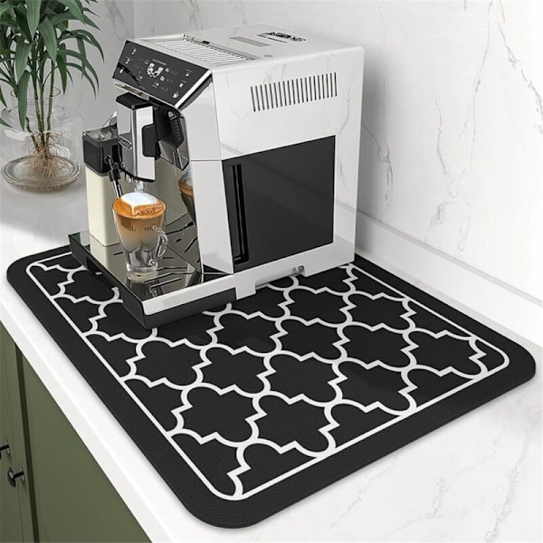 Kahvin Kuivausmatto Imuva Astian Kuivausmatto Keittiön Työtasolle - Baarin Tarvikkeet Sopii Mustan Alle 40X30Cm