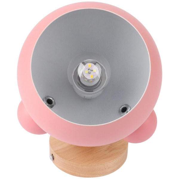 Trävägglampa, nordisk stil enkel sänglampa trä sovrum barnrum studie vägg balkong trapphuslampa,