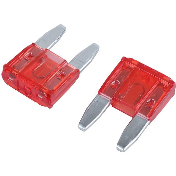 60 stk. 10A 10A Auto Mini Blade Sikringer Rød til Bil