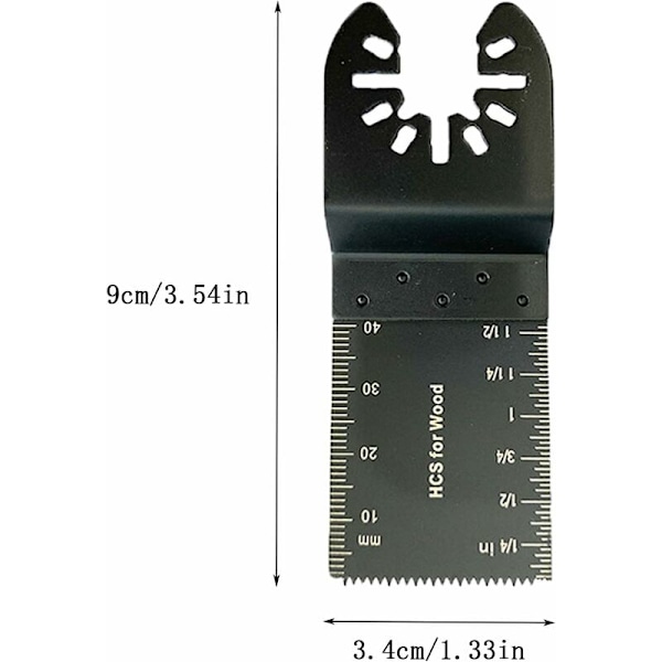 10 stk Multifunktions Savklinger Tilbehør, 34 mm Multiværktøjs Klinger, Universal Multifunktions Oscillerende Værktøjer, Universal Savklinger til Fein Mult