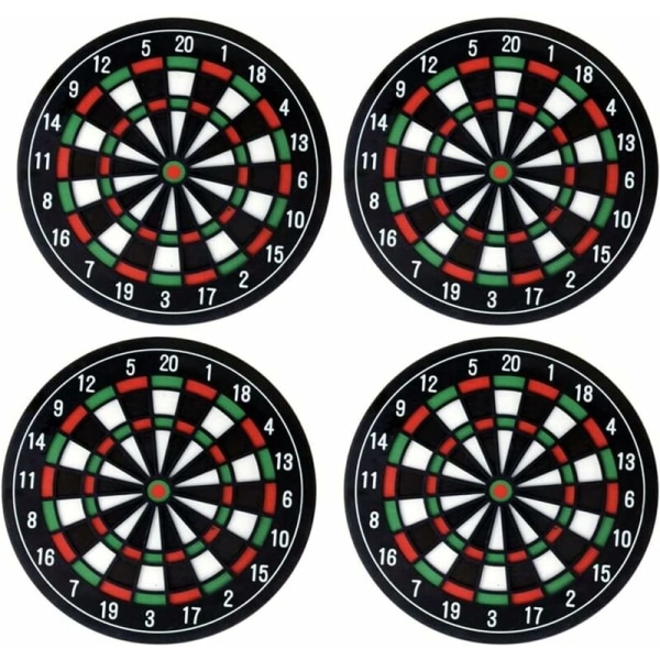 Drink Coasters Set, 4Pcs/Set Dartboard Coasters, Drink Coasters for Bars, Cafes, Home, Party, Office -