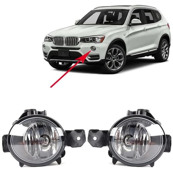 63176924655 Vänster dimljus för X5 E70 X3 E83 E80 E81 Bilstyling DRL Körstrålkastare Halogenljus