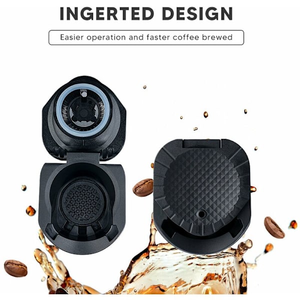 2X Kaffe Kapsel Adapter Konverteringshållare Passar för GENIO S PICCOLOXS EDG466 EDG606 EDG305 MINI ME KP7