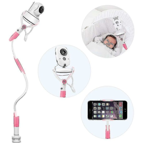 Kameraholder, Universal Baby Monitor Holder, Mobiltelefonholder, Kompatibel med Philips Avent Motorola Hello Baby Monitor