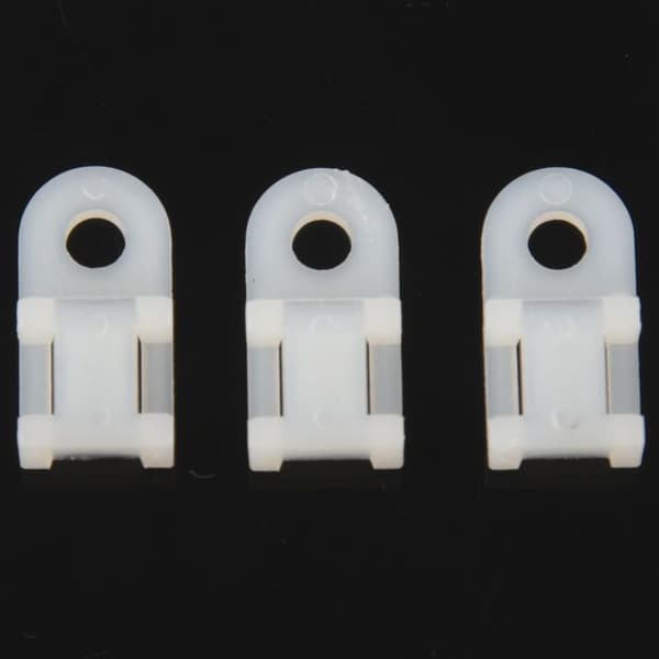 100 stk hvite kabelbindere i plast, 5 mm