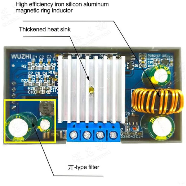 DC DC Buck Boost CC CV Konverter 0.5-30V 4A 5V 6V 12V 24V Justerbar Strömförsörjningsmodul Reglerad Laboratorieaggregat