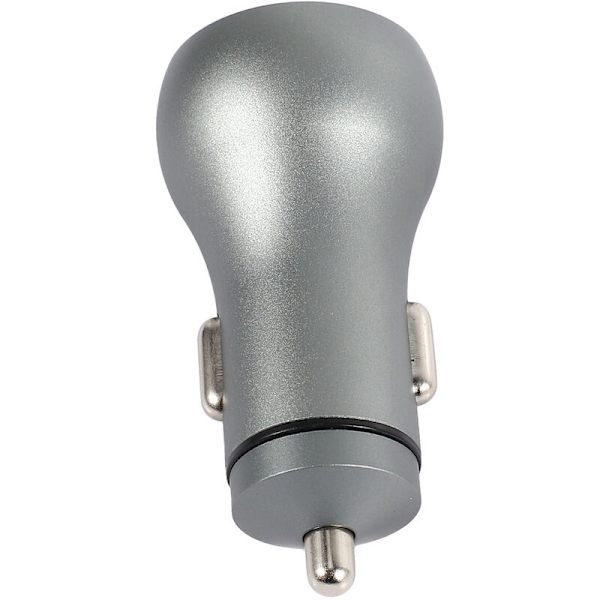 5V 4.8A Billader med LED-skjerm Universell Dual USB Aluminium Telefon Billader for Xiaomi Samsung S8 Iphone X 8 Plus Tablet