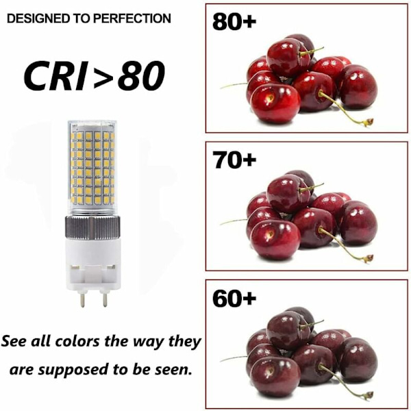 G12 16W lämmin valkoinen LED-lamppu, Bi-Pin-maissilamppu (vastaa 150W halogeeni-/hehkulamppua), 3000K 1600 lumenin valonheitin kattovalaisin kotiin ja kadulle