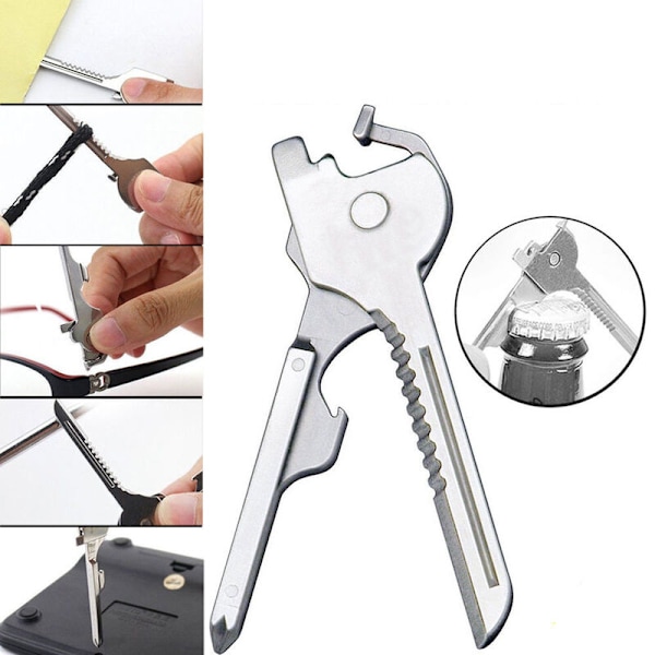 Multifunktionell verktygsnyckel fickkniv multiverktyg edc utrustning utomhus gadget