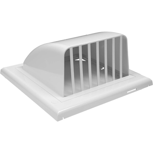 Ø 150mm hvid dæksel tyngdekraftlukke vægudstik ventilationsgitter - RWGrille ventilation VMC