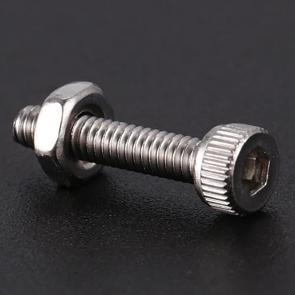 50Set M2X10Mm Hex Socket Head Knurled Head Screws Bolts Nut