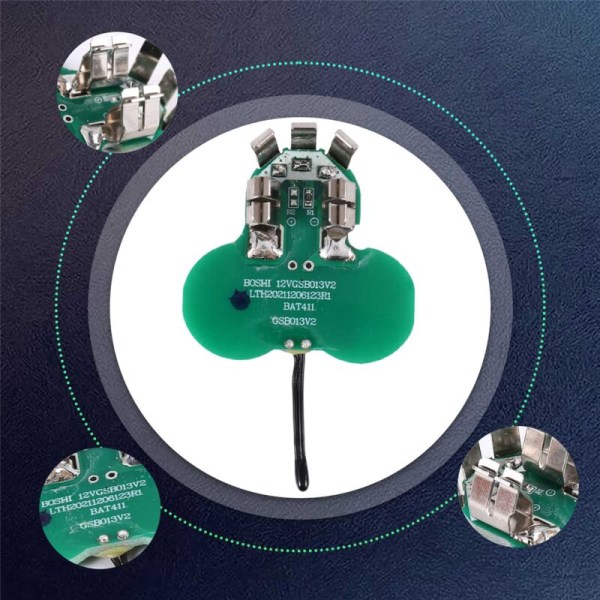 BAT411 Batteri PCB-kort Kredsløbskort til 10.8V 12V Batteri BAT412A 2607336013 2607336014 Ledningsfri Elværktøj