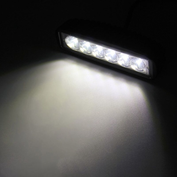 2 kpl 18W 6LED työvalo DRL ajo sumuvalaisin 12V autolle kuorma-autolle 6500K superkirkas ajovalaisin