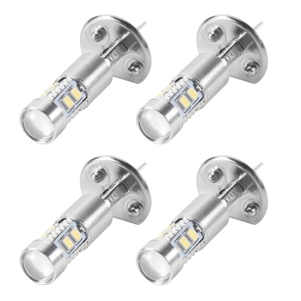 4 stk H1 LED kjørelys tåkelyspærer 6000K Super White 200W