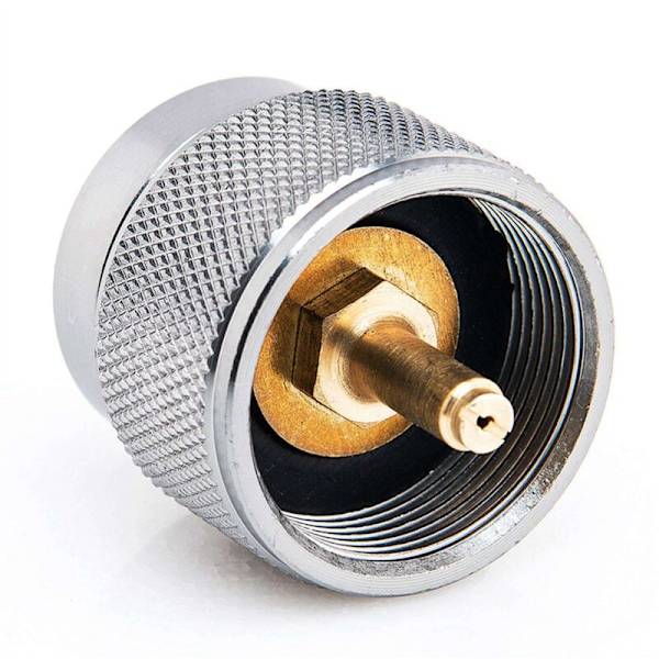 2X Camping Kogeplade Adapter 1LB Propan Tank Indløb og Lindal Ventil EN417 LPG Kanister Ekstern Flaske Udløb Konverter