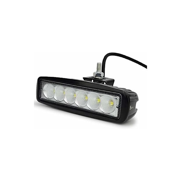 D18W-FL 7\" 18W LED Arbeidslyslys Lang rekkevidde LED-spotlight for terrengkjøretøy/båt/lastebil/bil Cree 6-LED flomlys arbeidslys LED-frontlys