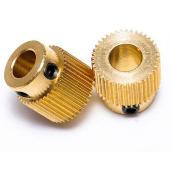 12 stk. Serie Mk7 MK8 Ekstruder Gear 26 Tænder Messing Feed Drive til Anet A8 3D Printer Ekstruder
