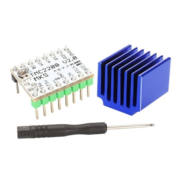 3D Printer Tilbehør TMC2208 V2.0 Trinmotor Driver Lydløs 256 Underdeling Topstrøm 2A