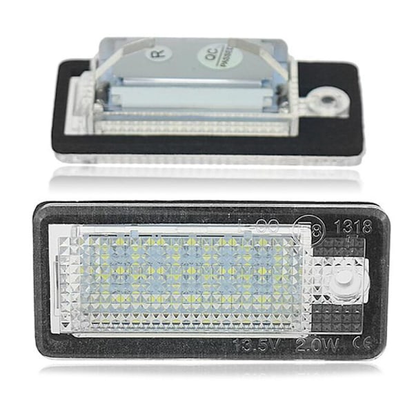 LED Nummerpladelys Bil Hvid til - A3 S3 8P A4 B6 B7 A5 A6 4F A8 S8 C6 Cabriolet