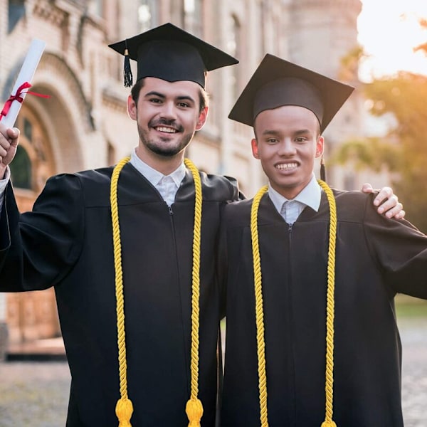 Gull æresnor 12 stykker Graduering dusk æresnor for kandidater og studenter (gull)