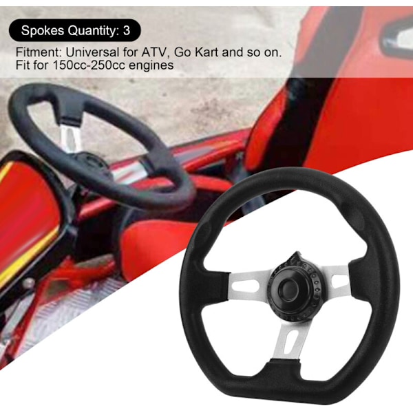Off-Road Kart Rattsvinghjul 270mm 3-Eiket Universal Modifisering for 150cc250cc Motorer