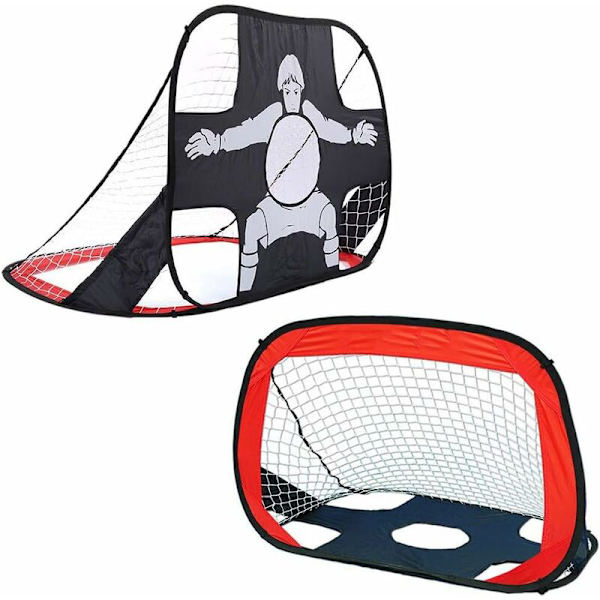 Taitettava jalkapallomaali Taitettava jalkapallomaali Pop UP Jalkapallomaali 2 in 1 Design, 100 x 80 x 80cm-