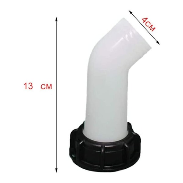 2 st vattenbehållare adapter, vattenbehållare ventil, IBC avloppstank adapter för IBC vattentankar, tonnage ventiler, jordbruksbevattning, rörledningar, plast-